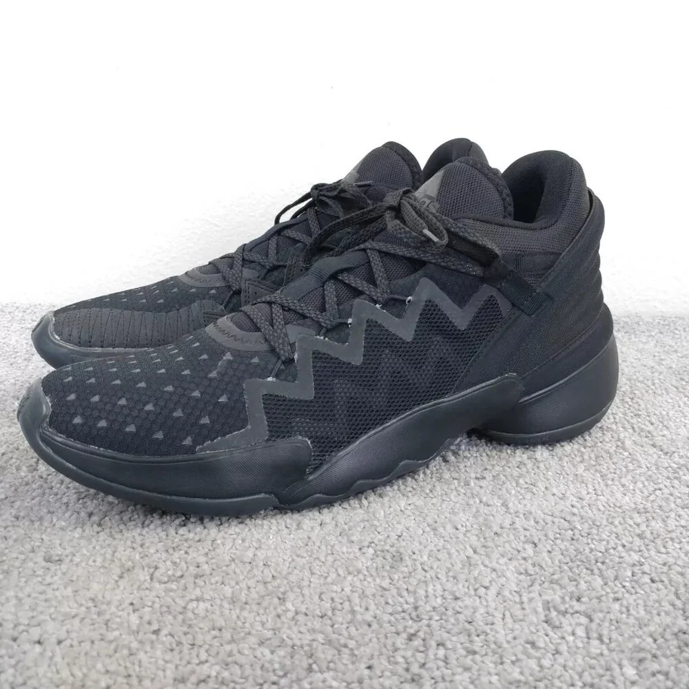 Adidas D.O.N. Issue #2 Pharrell Williams Mens 12 Shoes Lace Up Triple Black